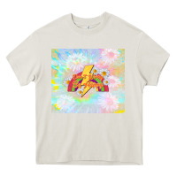 Cream don't worry be happy Heavy Core Tee - TumblerDesignByShophia