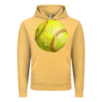 Vintage Mustard softball Vintage Hoodie - FaDigitalArtStudio