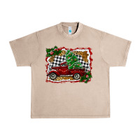 French Oak Christmas Truck With Christmas Tree Urban Heavy Tee - RanaPortraitStore