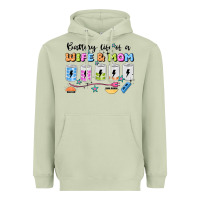 Matcha battery life of a wife & mom Heavyweight Hoodie - JahusDesignShop