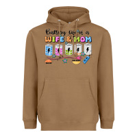 Toasted Coconut battery life of a wife & mom Heavyweight Hoodie - JahusDesignShop