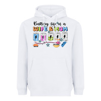 White battery life of a wife & mom Heavyweight Hoodie - JahusDesignShop