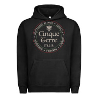 Pigment Black cinque terre italia gift for italian mediterranean travelers t shirt Urban Hoodie - baoMotion