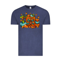 Vintage Denim Thanksgiving Coffee Mug Vintage Tee - FaDigitalArtStudio