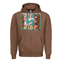 Chestnut racing brushstroke Zipper Hoodie - AdoDesignShop
