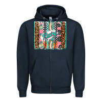 Navy racing brushstroke Zipper Hoodie - AdoDesignShop