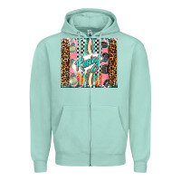 Seafoam racing brushstroke Zipper Hoodie - AdoDesignShop