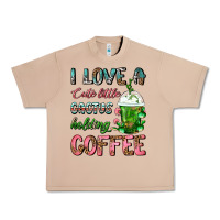 I Love A Cute Little Cactus Holding Coffee Urban Heavy Tee | Teevron
