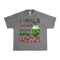 Tornado I Love A Cute Little Cactus Holding Coffee Urban Heavy Tee - FaDigitalArtStudio