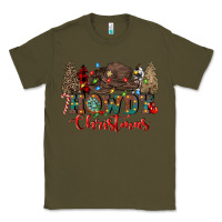 Army Green howdy christmas Classic Tee - CowGirlArtShop