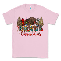 Bubblegum Pink howdy christmas Classic Tee - CowGirlArtShop