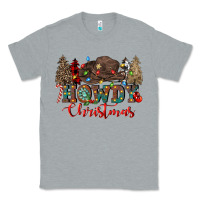 Heather Grey howdy christmas Classic Tee - CowGirlArtShop