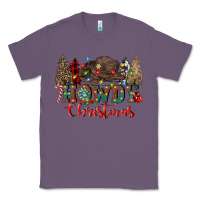 Lavender howdy christmas Classic Tee - CowGirlArtShop