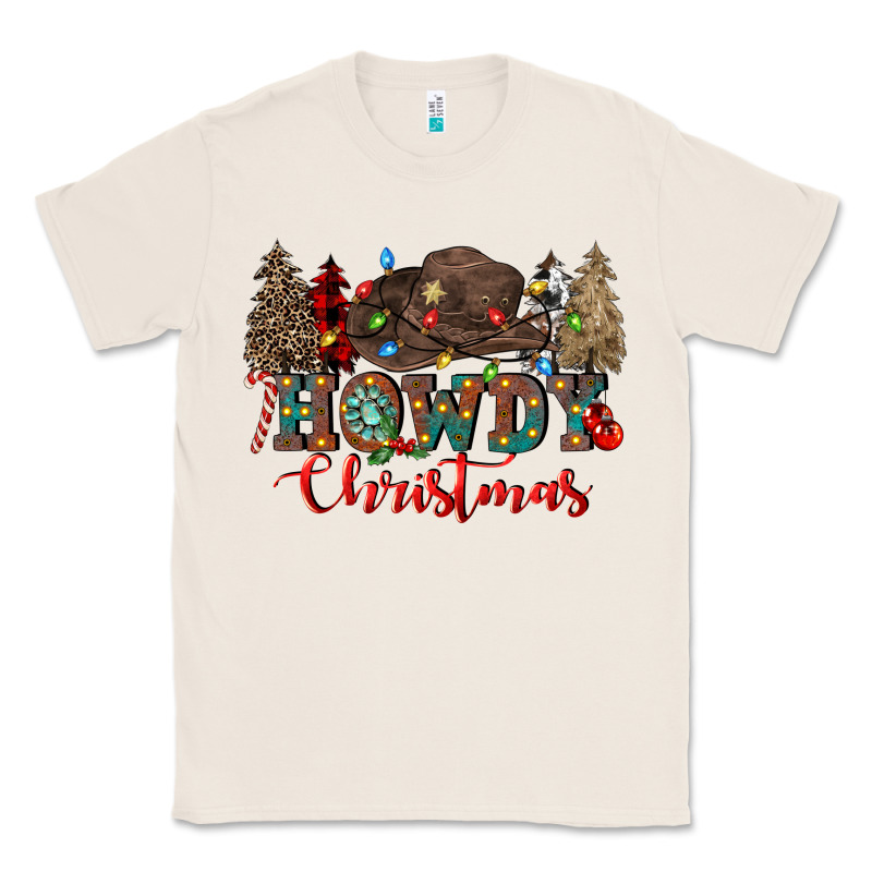 Howdy Christmas Classic Tee by CowGirlArtShop | Teevron