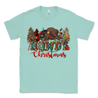 Seafoam howdy christmas Classic Tee - CowGirlArtShop