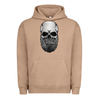 Pigment Burro creepy bald and bearded skull for halloween & skeletons fans t shirt Urban Hoodie - baoMotion