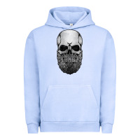 Pigment Grape Ice creepy bald and bearded skull for halloween & skeletons fans t shirt Urban Hoodie - baoMotion