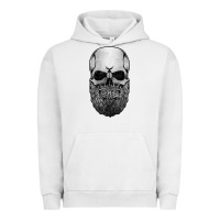 Pigment Lunar Rock creepy bald and bearded skull for halloween & skeletons fans t shirt Urban Hoodie - baoMotion