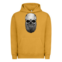 Pigment Peanut Butter creepy bald and bearded skull for halloween & skeletons fans t shirt Urban Hoodie - baoMotion