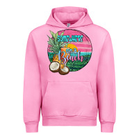 Fuchsia Pink somewhere on a beach Urban Hoodie - JahusDesignShop