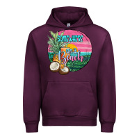 Mauve Wine somewhere on a beach Urban Hoodie - JahusDesignShop