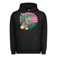 Pigment Black somewhere on a beach Urban Hoodie - JahusDesignShop