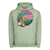 Pigment Oil Green somewhere on a beach Urban Hoodie - JahusDesignShop