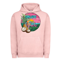 Pigment Salmon somewhere on a beach Urban Hoodie - JahusDesignShop