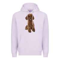 Lilac Poodles Dog lllustrations Premium Hoodie - LillyAllenDesigns