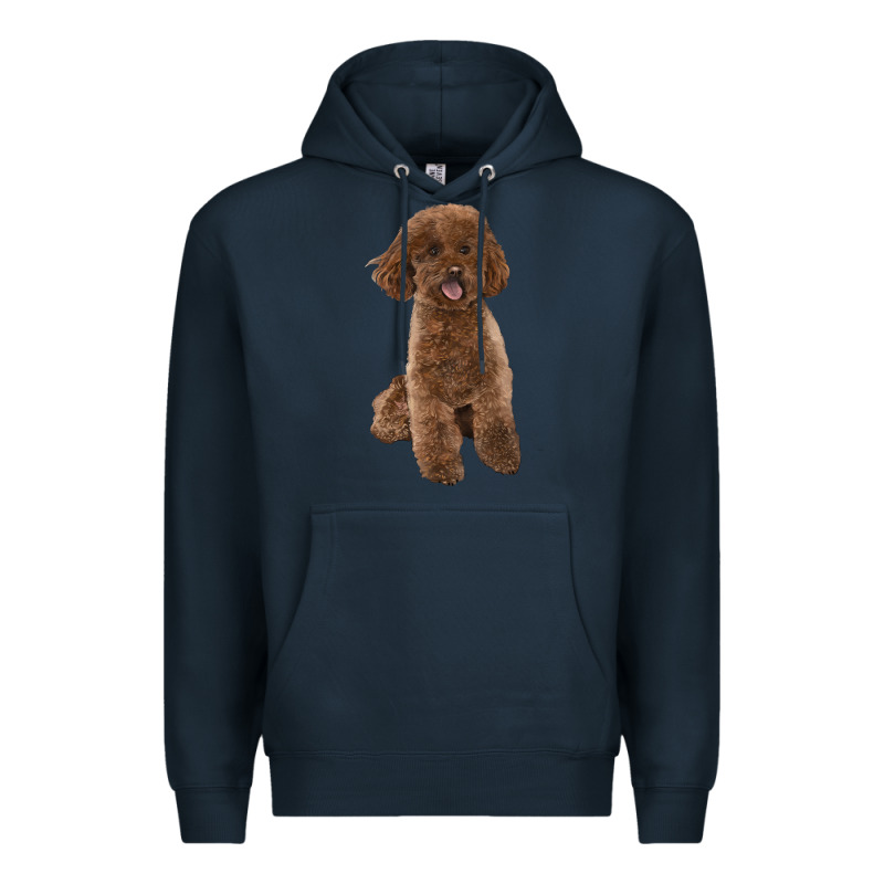 Poodles Dog Lllustrations Premium Hoodie by LillyAllenDesigns | Teevron