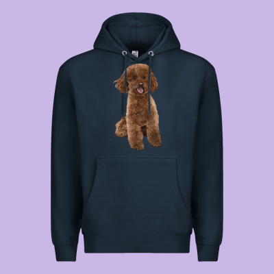 Poodles Dog Lllustrations Premium Hoodie Designed By Lillyallendesigns