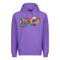 Purple fall nurse Premium Hoodie - RanaPortraitStore