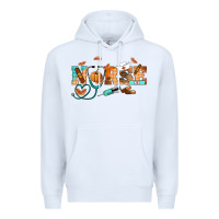 White fall nurse Premium Hoodie - RanaPortraitStore