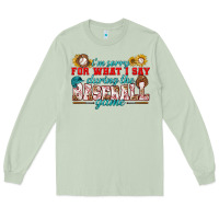 Matcha i'm sorry for what i say during the baseball game Long Sleeve Tee - BundleAndBundleShop