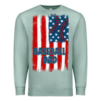 Seafoam baseball dad american flag Premium Sweatshirt - JahusDesignShop