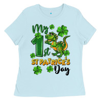 Baby Blue My first St. Patrick's Day Ladies Tee - CowGirlArtShop