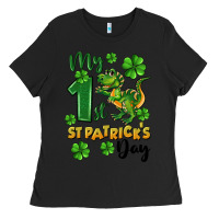 Black My first St. Patrick's Day Ladies Tee - CowGirlArtShop