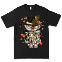 Black walking in a winter wonderland Premium Tee - CowGirlArtShop