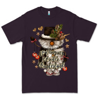 Plum walking in a winter wonderland Premium Tee - CowGirlArtShop