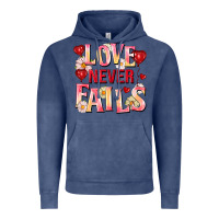 Vintage Denim Love never fails Vintage Hoodie - FaDigitalArtStudio