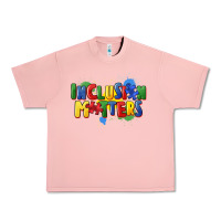 Salmon Inclusion matters Urban Heavy Tee - FaDigitalArtStudio