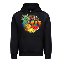 Black hello summer pineapple Urban Hoodie - JahusDesignShop
