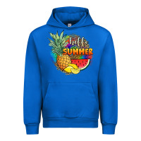 Cobalt hello summer pineapple Urban Hoodie - JahusDesignShop