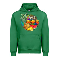 Emerald hello summer pineapple Urban Hoodie - JahusDesignShop