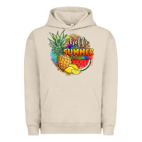 Pigment French Oak hello summer pineapple Urban Hoodie - JahusDesignShop