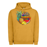 Pigment Peanut Butter hello summer pineapple Urban Hoodie - JahusDesignShop