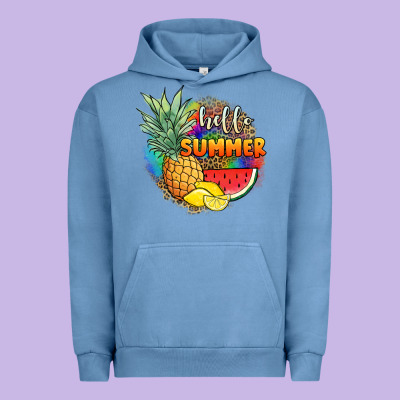 Hello Summer Pineapple Urban Hoodie Designed By Jahusdesignshop