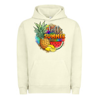 Pigment Pistachio hello summer pineapple Urban Hoodie - JahusDesignShop