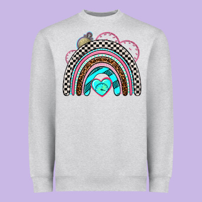 Race Rainbow Heavyweight Sweatshirt Designed By Adodesignshop