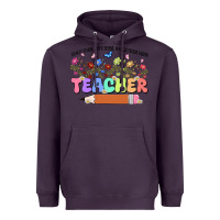Plum teacher wildflowers kopyası Heavyweight Hoodie - JahusDesignShop
